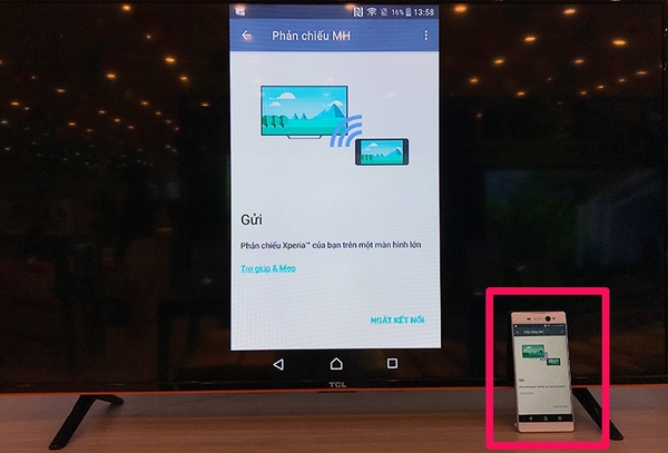 2. Chiếu màn hình qua ứng dụng TCL nScreen
