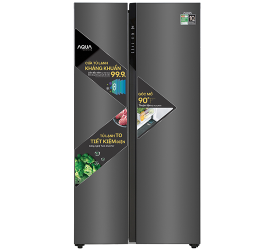 Tủ lạnh Aqua AQR-S480XA(BL) Inverter 480 lít