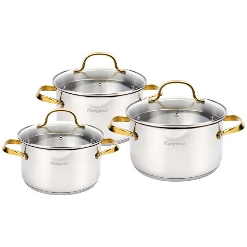 Bộ nồi inox cao cấp 5 lớp Kangaroo KG2IP3S4