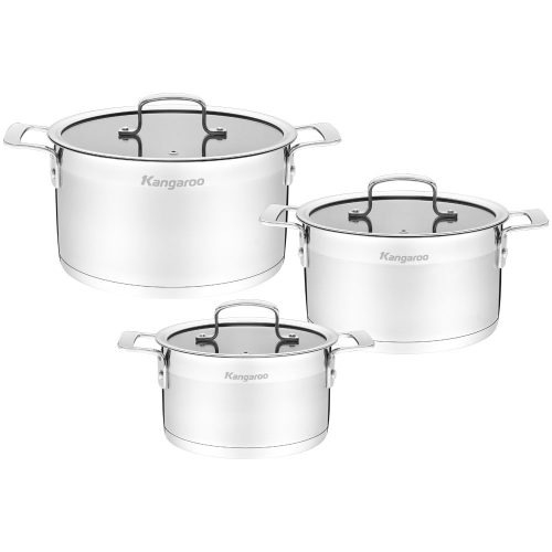 Bộ nồi inox Kangaroo KG2IP3S5 3 chiếc
