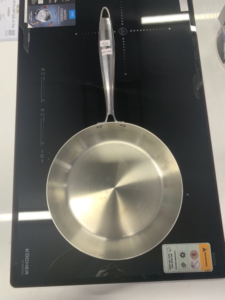 Chảo inox 304 chống dính Glaub CRGLAUB24 3 lớp nguyên khối 24cm