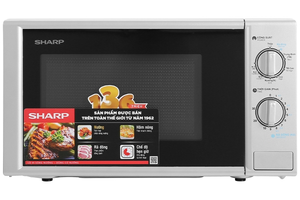 Lò vi sóng Sharp R-G228VN-SL 20 lít có nướng