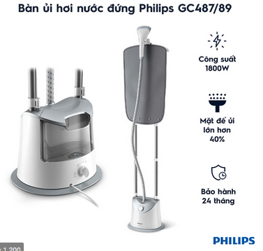 Bàn là cây philips GC487/89