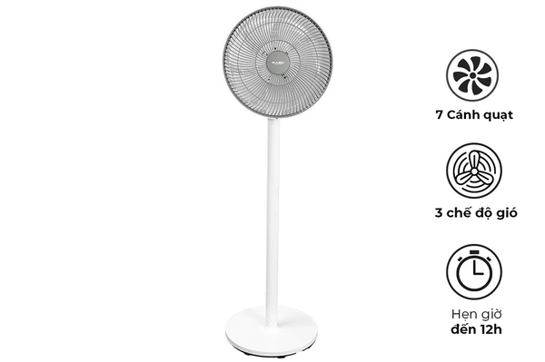 Quạt cây Magic A-252 7 cánh 20W màu trắng có điều khiển từ xa