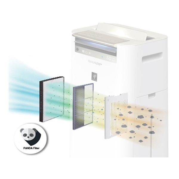 Máy lọc không khí Sharp KC-G60EV-W 38W kèm tạo ẩm