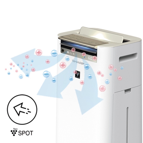 Máy lọc không khí Sharp KC-G60EV-W 38W kèm tạo ẩm