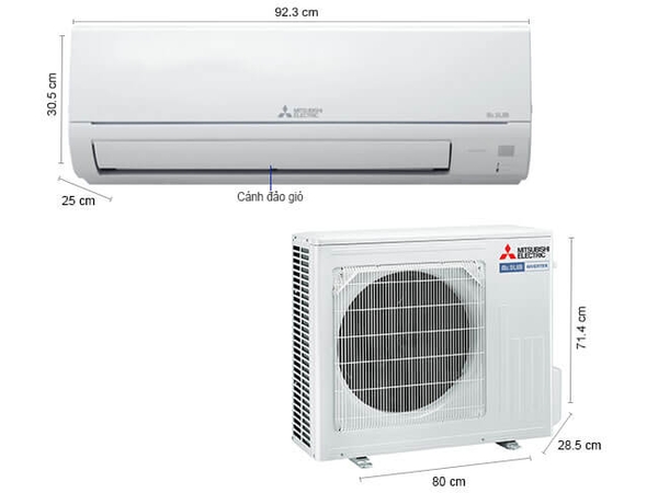 Điều hòa Mitsubishi Electric 1 chiều inverter 22000btu MSY/MUY-JW60VF