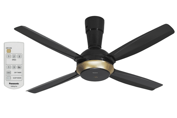 Quạt trần Panasonic 4 cánh F-56XPG 59W màu đen
