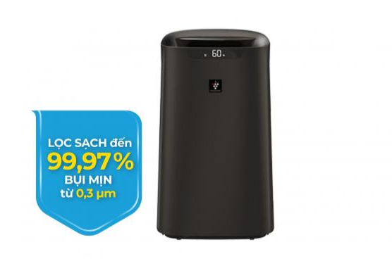 Máy lọc không khí Sharp KI-L80V-T kèm tạo ẩm phòng 62m2
