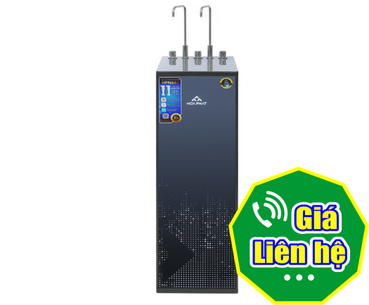 Máy lọc nước RO Hòa Phát HPN666 11 cấp lọc nóng nguội lạnh block 2 vòi