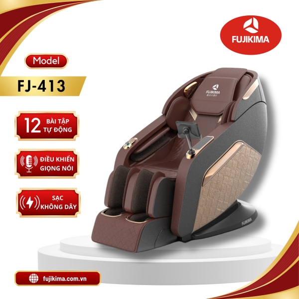 Ghế massage Fujikima FJ-413 bi di động xoay chân điều khiển giọng nói