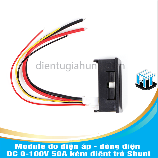 Module đo điện áp - dòng điện DC 0-100V 50A kèm điệnt trở Shunt HTE ...