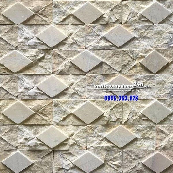 Đá chẻ caro vàng 7x20 cm