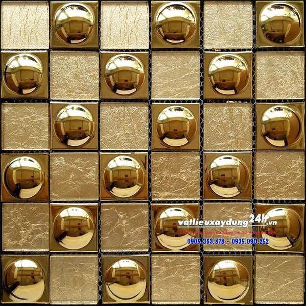 Gạch mosaic mạ vàng MV-201