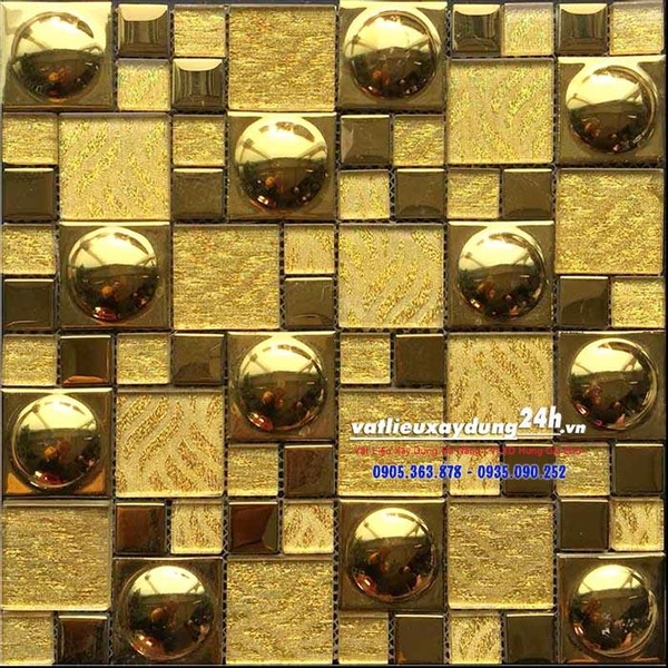 Gạch mosaic mạ vàng MV-202