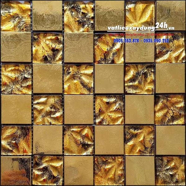 Gạch mosaic mạ vàng MV-203