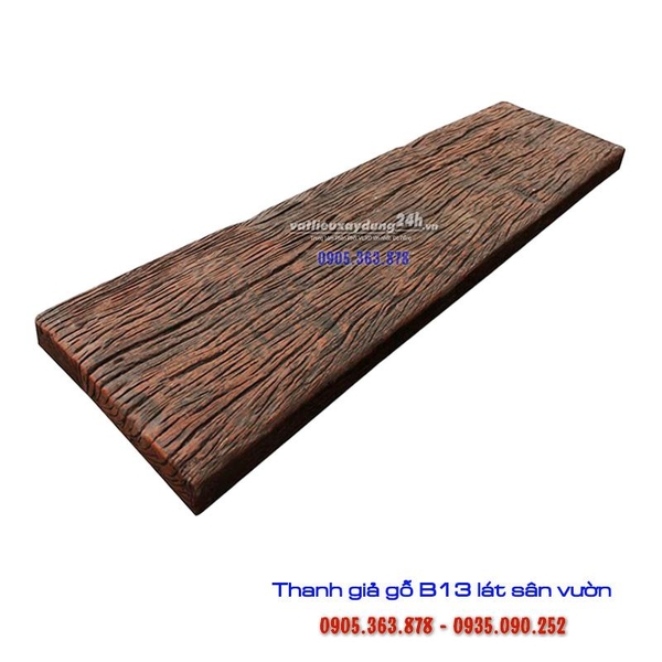 Thanh giả gỗ B13 màu đen nâu