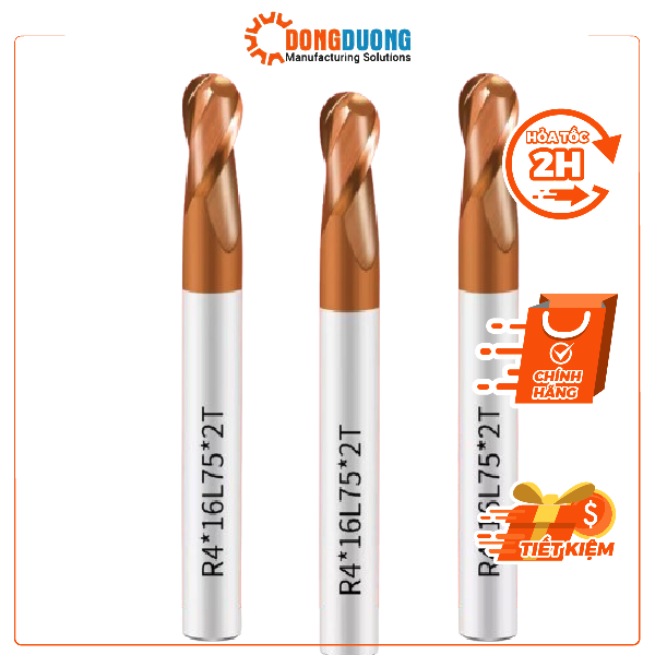 Dao phay cầu 55Hrc phủ titan
