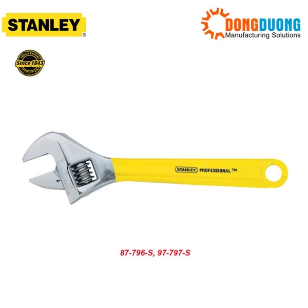 Mỏ lết cán bọc cao su Stanley 87-796-S, 97-797-S