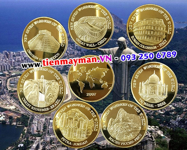 Bộ 7 Đồng Xu 7 Kỳ Quan Thế Giới Mới