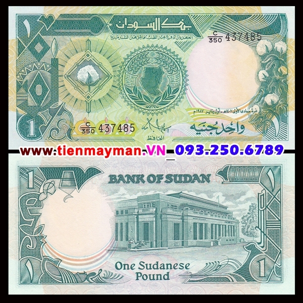 Tiền giấy Sudan 1 Pound 1987 UNC
