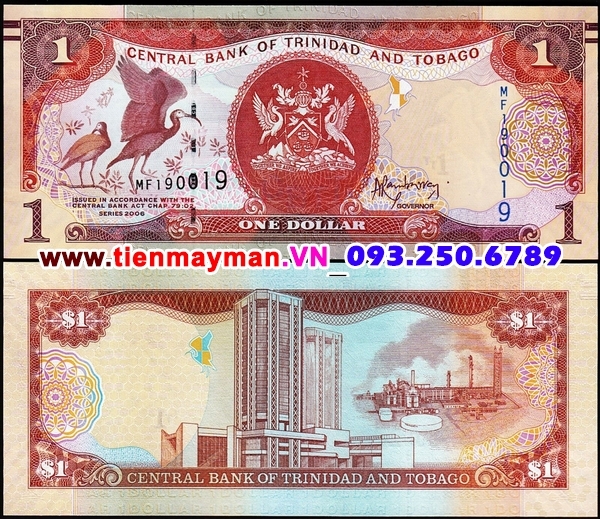 Tiền giấy Trinidad and Tobago 1 Dollar 2006 UNC