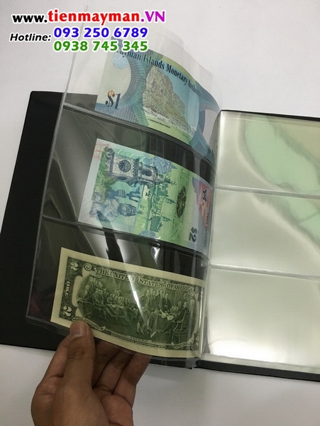 album đựng tiền giấy 20 phơi