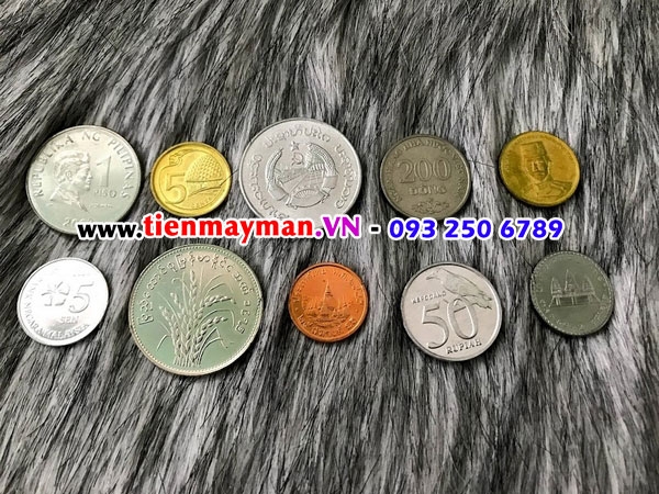 sưu tầm bộ tiền xu 10 nước đông nam á