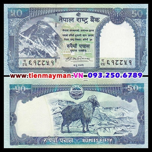 Tiền giấy Nepal 50 Rupees 2008 UNC