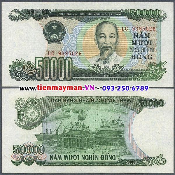 50000 Đồng 1994 | Tiền 50k Giấy Cotton