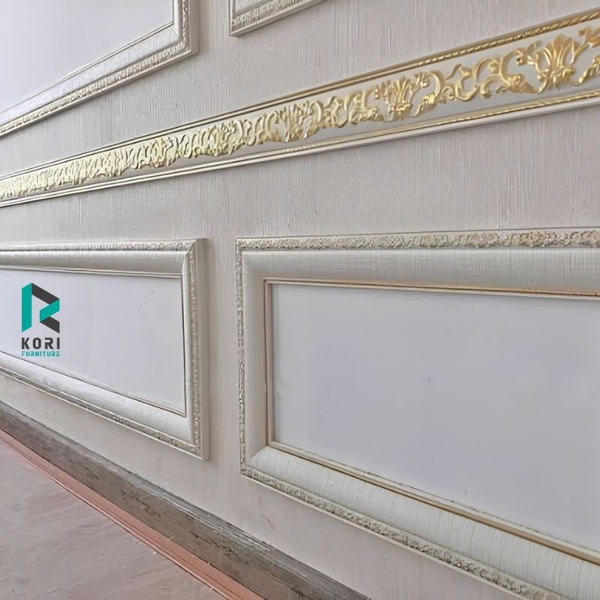 Phào chỉ trang trí kết hợp sàn gỗ tại Tây Ninh