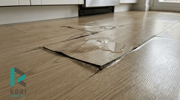 Sàn gỗ công nghiệp bị phồng rộp