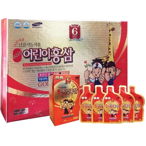 NƯỚC HỒNG SÂM HÀN QUỐC DÀNH CHO TRẺ TỪ 1 TUỔI TRỞ LÊN HỖ TRỢ TĂNG ĐỀ KHÁNG VÀ PHÁT TRIỂN TRÍ NÃO