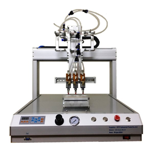Máy bơm keo robot 3 vòi keo 1 jig gá HT-AG-0301-2030