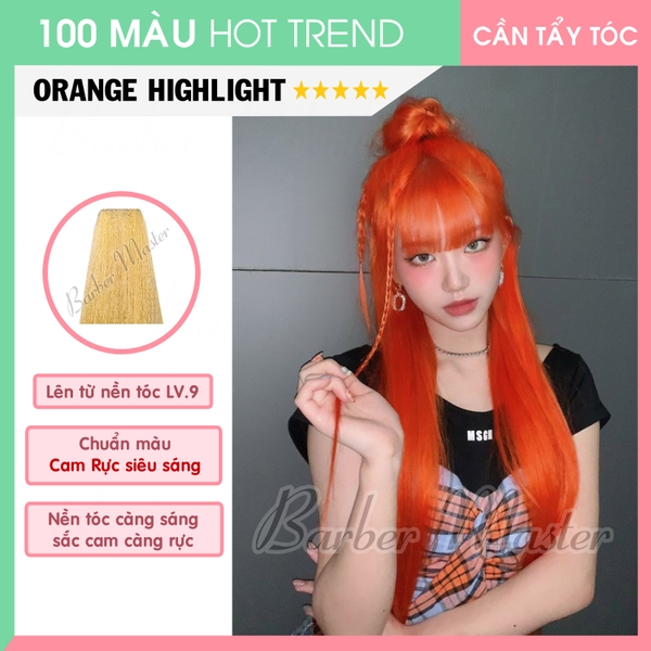 BẬT MÍ NGUỒN SỈ THUỐC NHUỘM TÓC MÀU CAM RỰC ĐẸP, CHẤT LƯỢNG, GIÁ RẺ