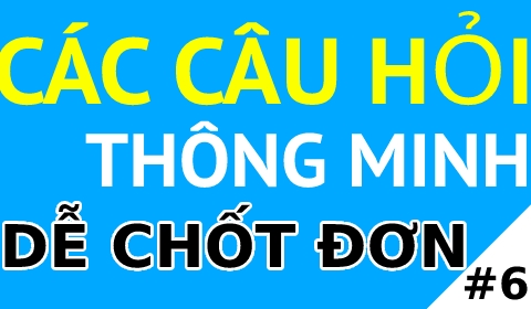 CÁC CÂU HỎI THÔNG MINH DỄ CHỐT ĐƠN