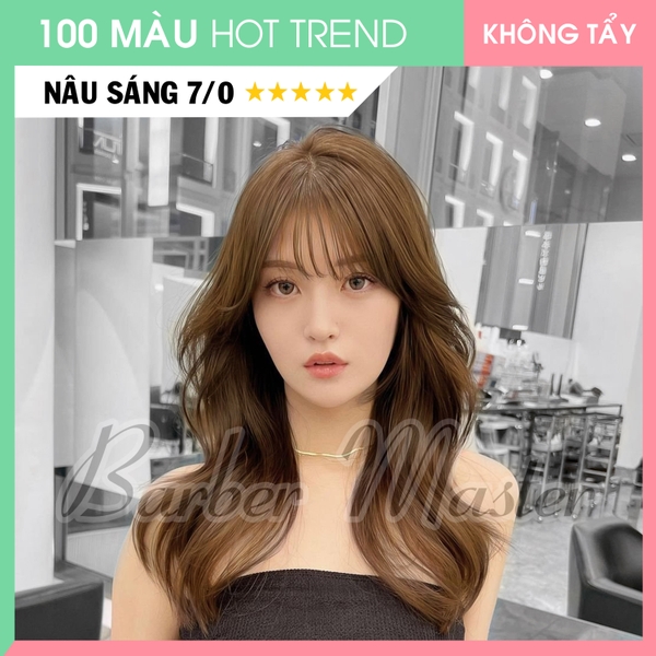 BÓC PHỐT NƠI CUNG CẤP MÀU NHUỘM NÂU SÁNG CHO SALON, BARBERSHOP
