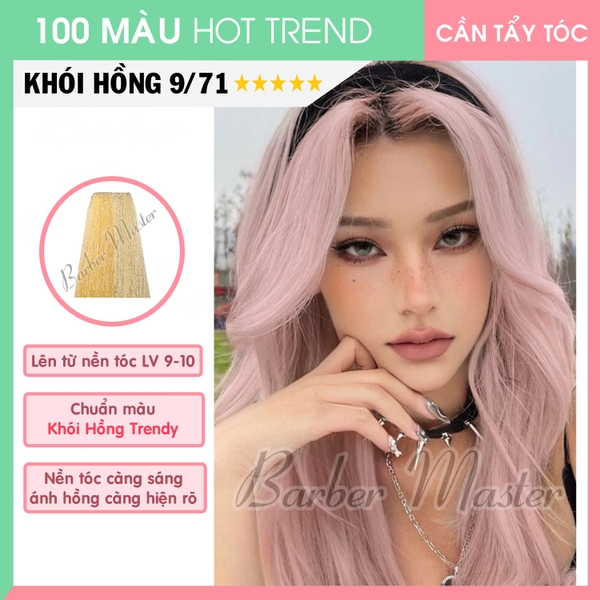 BÁN BUÔN THUỐC NHUỘM TÓC TRENDY MÀU KHÓI HỒNG CHO SALON, BARBERSHOP, TIỆM TÓC