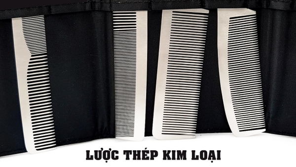 TOP 5 LƯỢC THÉP KIM LOẠI KHÔNG GỈ SÉT DÙNG CẮT TÓC NAM NỮ CHÍNH HÃNG