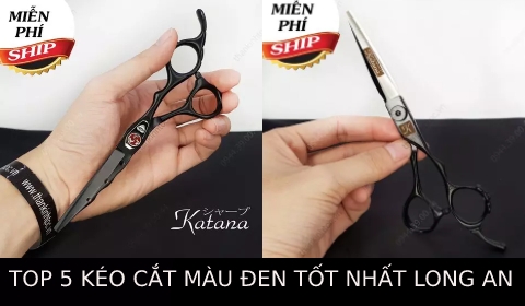 Bóc phốt 5 kéo cắt tóc nam nữ màu đen chuyên nghiệp chính hãng tốt nhất Long An