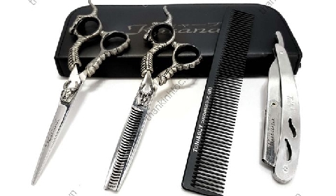 Bộ kéo cắt tỉa tóc nam nữ chuyên nghiệp Katana M2 - Chính hãng 6.0 (Quà tặng)