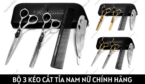 Bộ 3 kéo cắt tỉa nam nữ chính hãng Katana được các chuyên gia tin dùng
