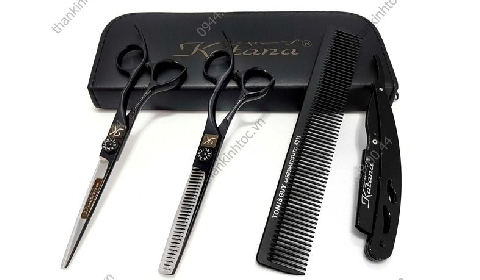Bộ kéo cắt tỉa tóc nam nữ chuyên nghiệp cao cấp Katana M21 - Chính hãng 6.0 (Quà tặng)