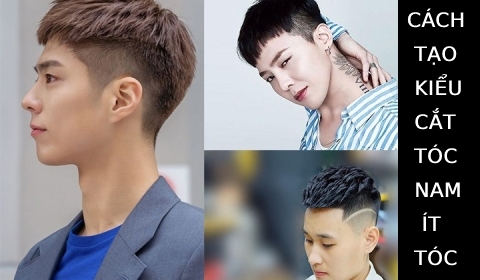 Cách cắt tóc, tạo kiểu nam ít tóc