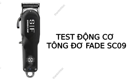 Test động cơ Tông đơ pin cắt tóc lưỡi kép SC09