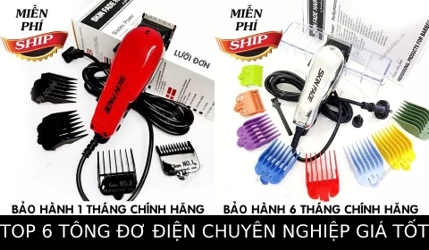 TOP 6 Tông đơ điện 220V cắt tóc chuyên nghiệp chính hãng giá cả phải chăng