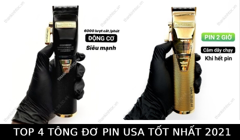 Top 4 tông đơ pin chính hãng USA xịn sò chất lượng đáng mua nhất năm 2021