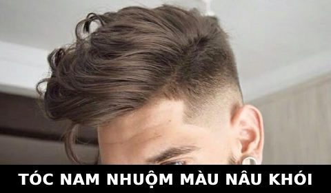 Kiểu tóc nam đẹp ngắn kiểu Layer Nhuộm tóc nam Màu nâu khói hot nhất hiện nay