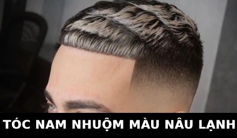Kiểu tóc nam đẹp ngắn kiểu Layer Nhuộm tóc nam Màu Nâu lạnh hot nhất hiện nay