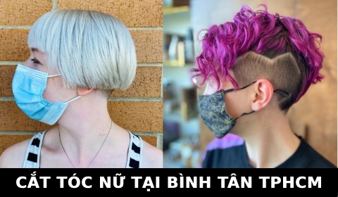 Cắt tóc nữ đẹp Kiểu ngắn Layer gần đây ở tại Bình tân TPHCM SÀI GÒN